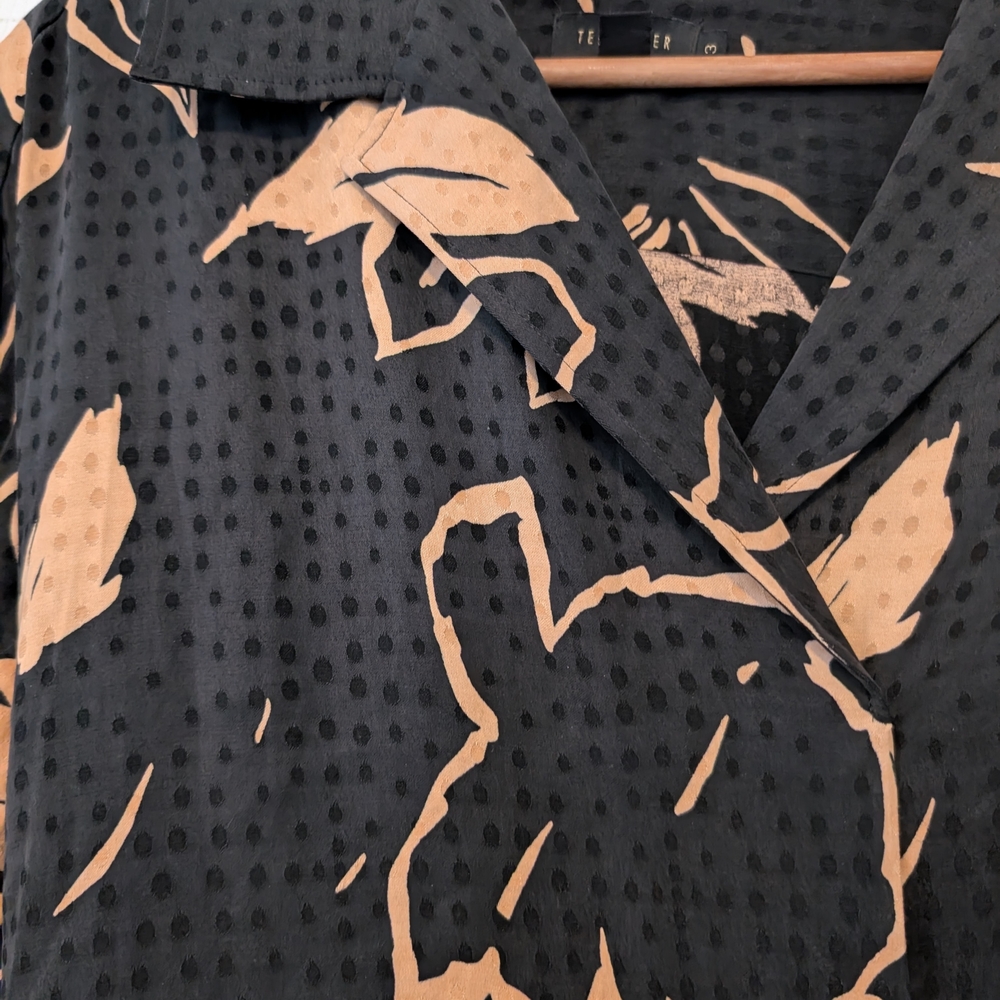 Ted Baker London Diaanna Integral Belted Floral Wrap Dress Women's Size 3 - Picture 5 of 7